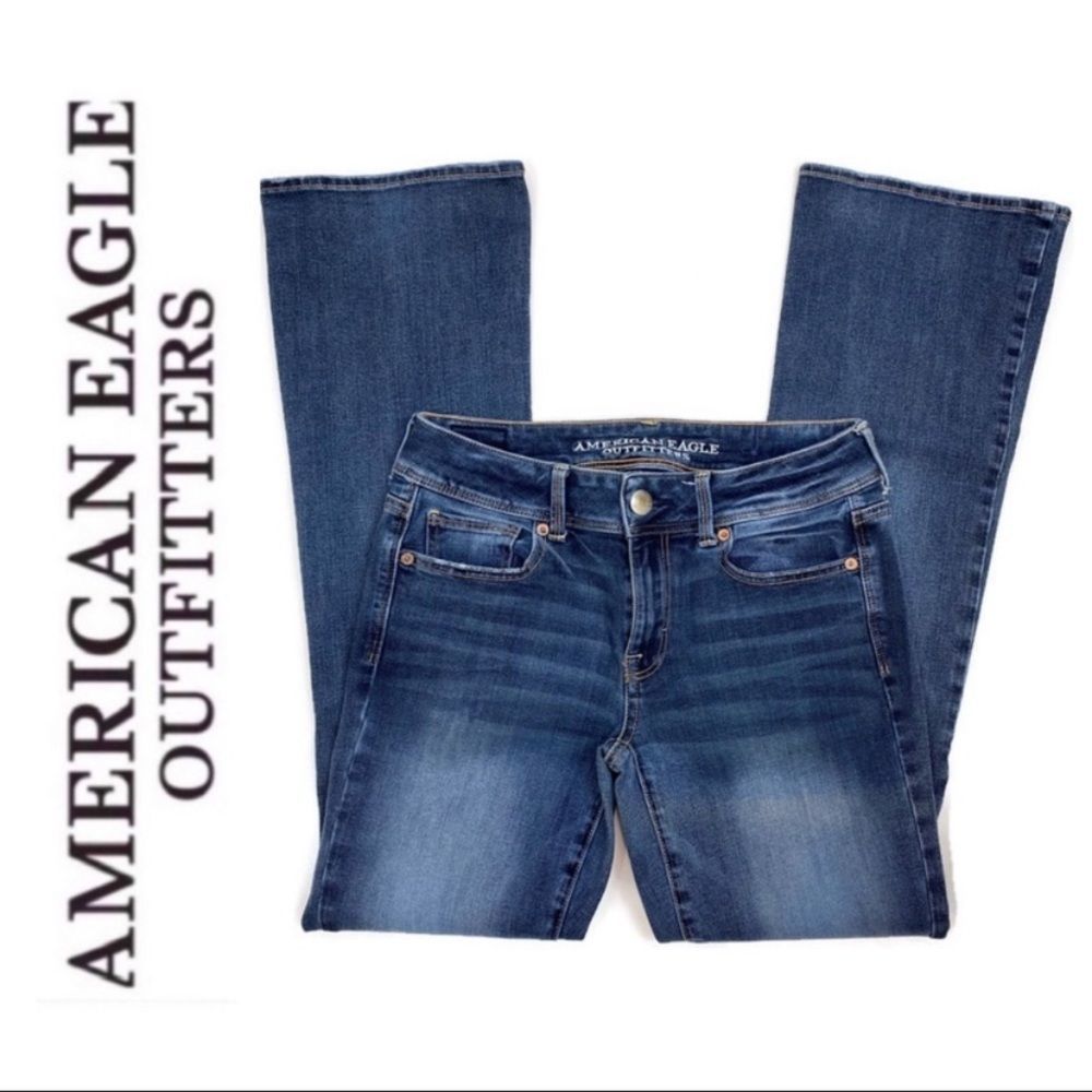 AMERICAN EAGLE KICK BOOT FLARE JEANS - Picture 3 of 5